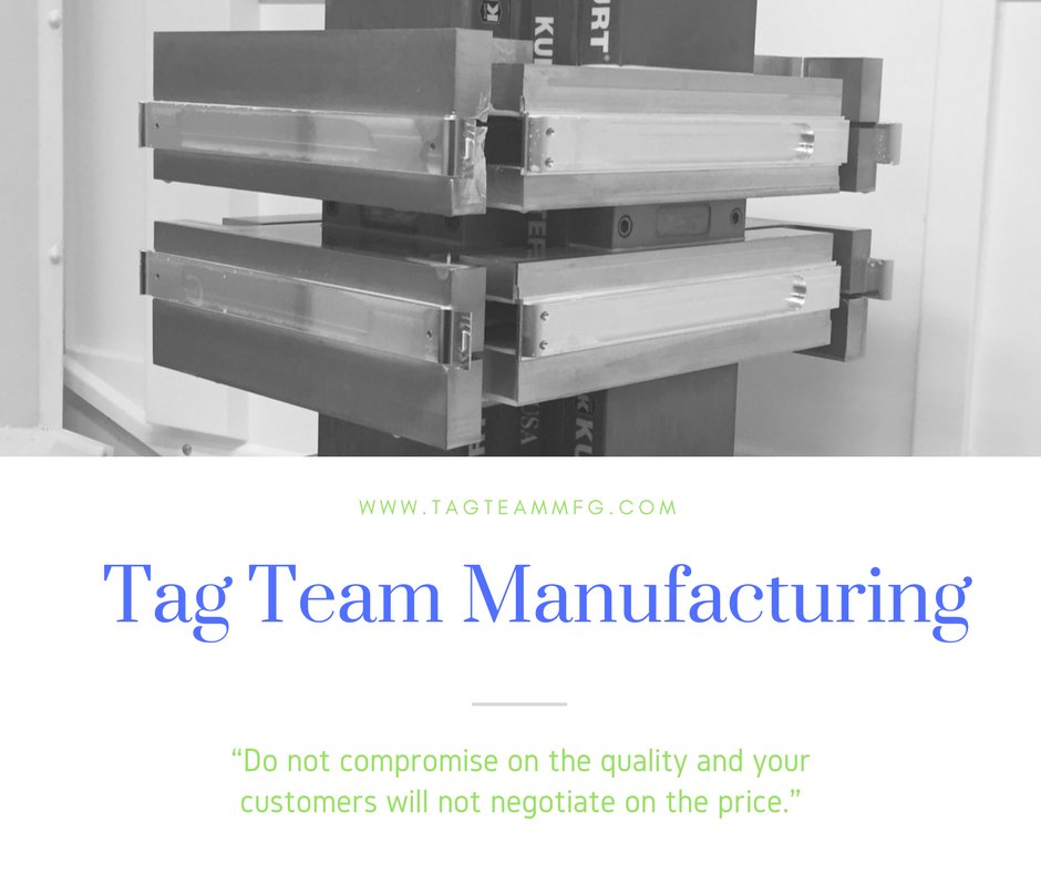 tagteammfg's tweet photo. “Do not compromise on the quality and your customers will not negotiate on the price." #tagteammfg https://t.co/XlGdqjSwLw