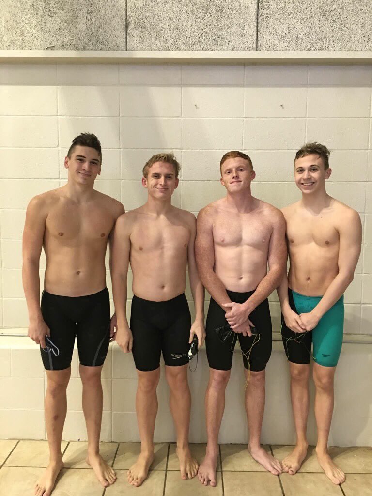 raypecschools's tweet photo. Congrats! RP swimmers 14th @ state in 200-yd medley relay, 1:53.71. From left: Trent Oberlander, Seth Hammack, Brady Terry, &amp; Zack Matteson. https://t.co/5VVCAC1yDY