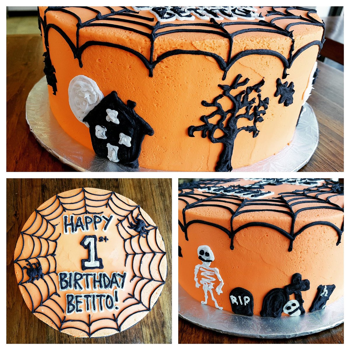 A little leftover Halloween cuteness #oakvillecakes #customcakes