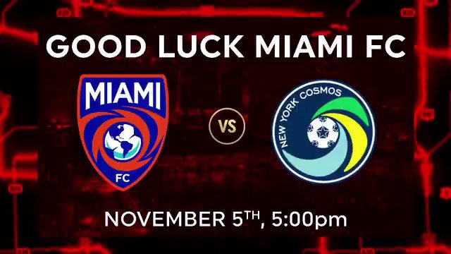 Good luck in your first-ever playoff run, @TheMiamiFC! #VamosMiami #OneTerritory #SoFlaPride https://t.co/kYKDHKj9ev