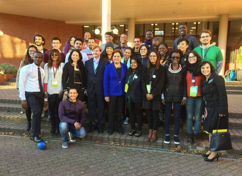 After a great COY13 .GSS delegates photo with  <a href="/PEspinosaC/">Patricia Espinosa C.</a> and  <a href="/adri_aval/">Adriana Valenzuela</a>  to #COY13 and #COP23 <a href="/COP23/">COP23</a>