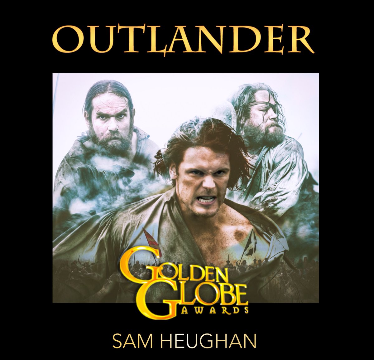VeraAdxer_Art's tweet photo. ⚜️#Outlander⚜️ PLZ RT 
In 2018 we will make it possible!#SamHeughanWinner🌟
Consideration nominations  
#GoldenGlobes awards  
🏆@SamHeughan 
🏆@Outlander_STARZ 
#Warrior
#Scotland 
The best Actor‼️ #SamHeughan 
#TheBestFansEver https://t.co/Fg325blZlh