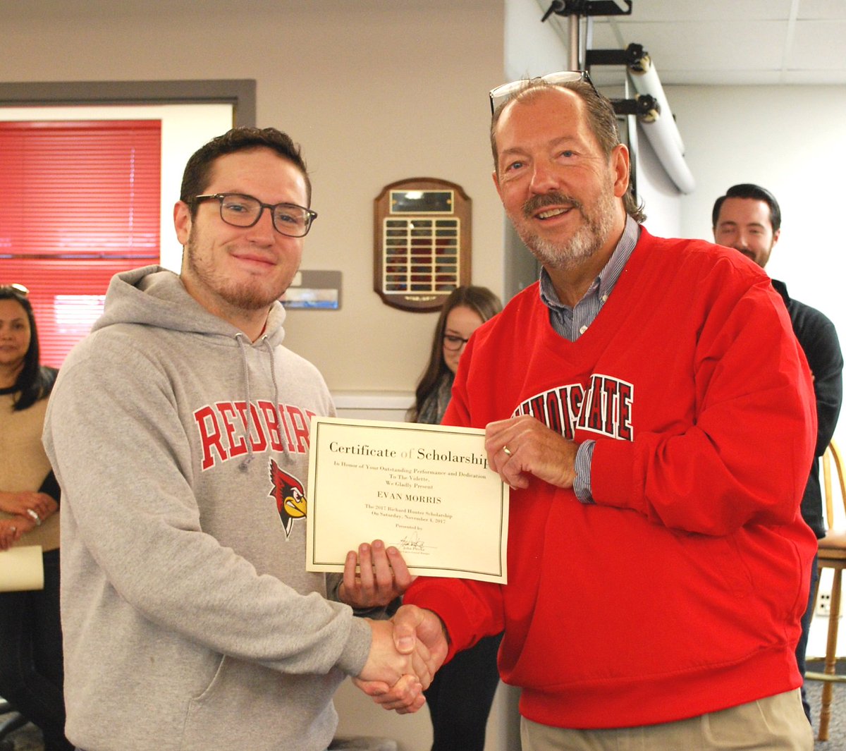 jplevka's tweet photo. Your @The_Vidette @IllinoisStateU #FamilyWeekend2017 Scholarship winners. @ema_sasic @xVC_34 @brigid_ack & Evan Morris. #congrats to all https://t.co/hKkm0BtnhL