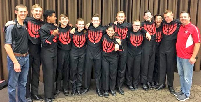 The Union Percussion class of 2018 had a blast last night at #SeniorNight ! #lovetheunionamongus