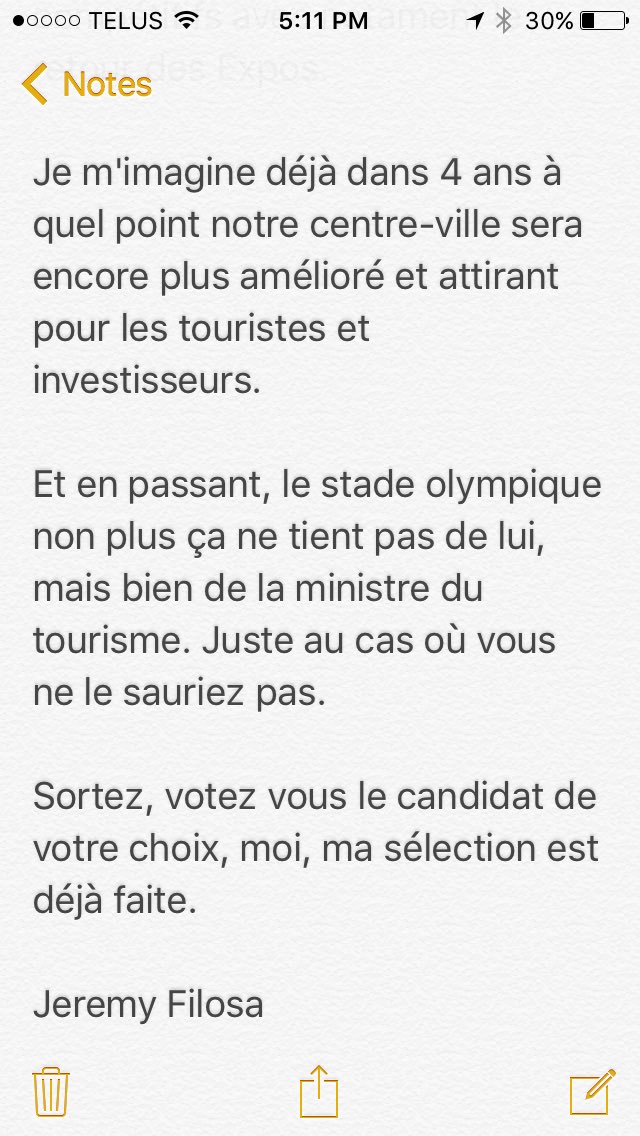 JeremyFilosa's tweet photo. Je me mouille, je donne mon vote à @DenisCoderre même si je n'ai pas voté pour lui il y a 4 ans. Il m'a convaincu. #AllezVoter #MTL https://t.co/casePDLPCY