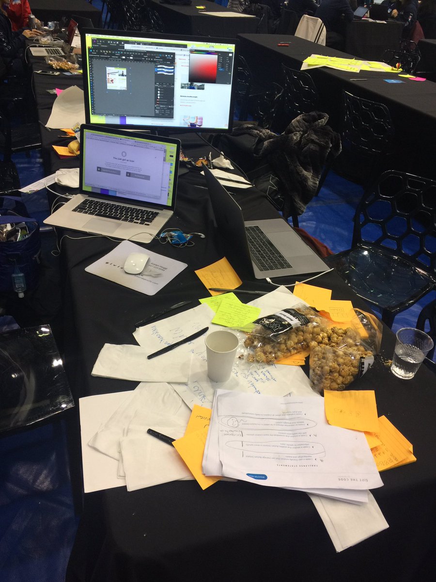 KarenHoggUX's tweet photo. Hour 27 of #UseDigitalForGood & & extra hr tonite! #debrisfield #giftthecode #hackathon #Hackworks #DaylightSavingTime #the6ix @AutismONT https://t.co/RyutUmAeWi