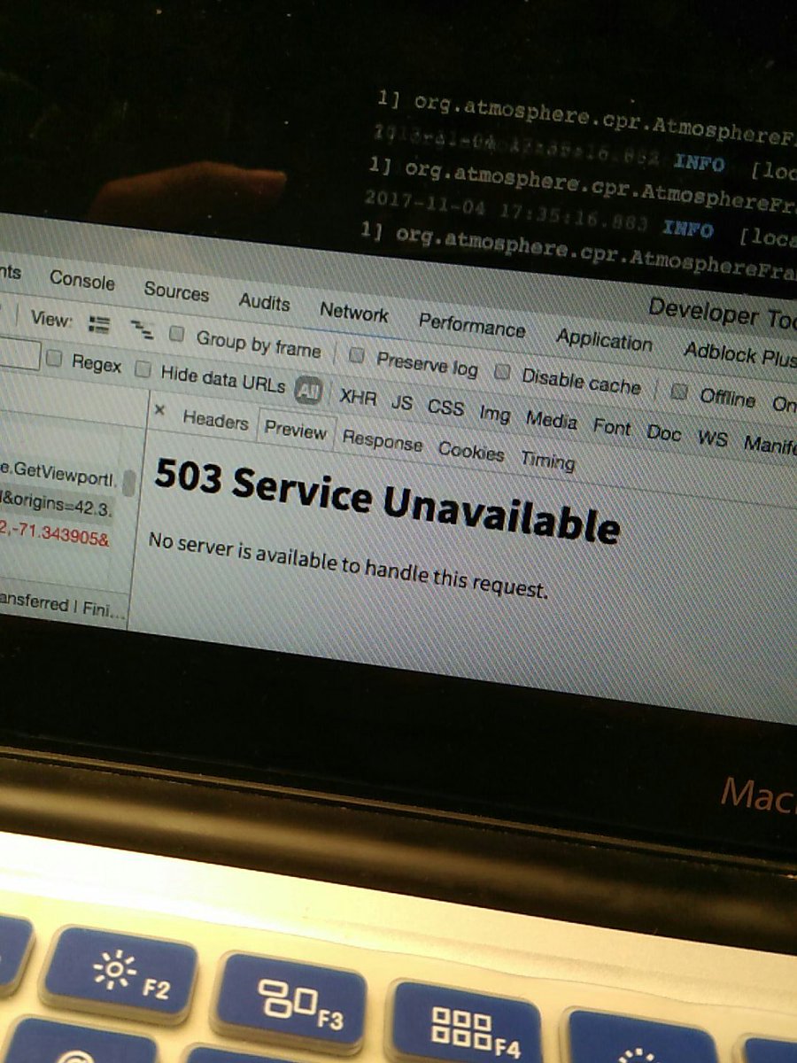 MingleLi's tweet photo. CORS error after CORS error... #hacknehs2017 https://t.co/R7UeaWByAN