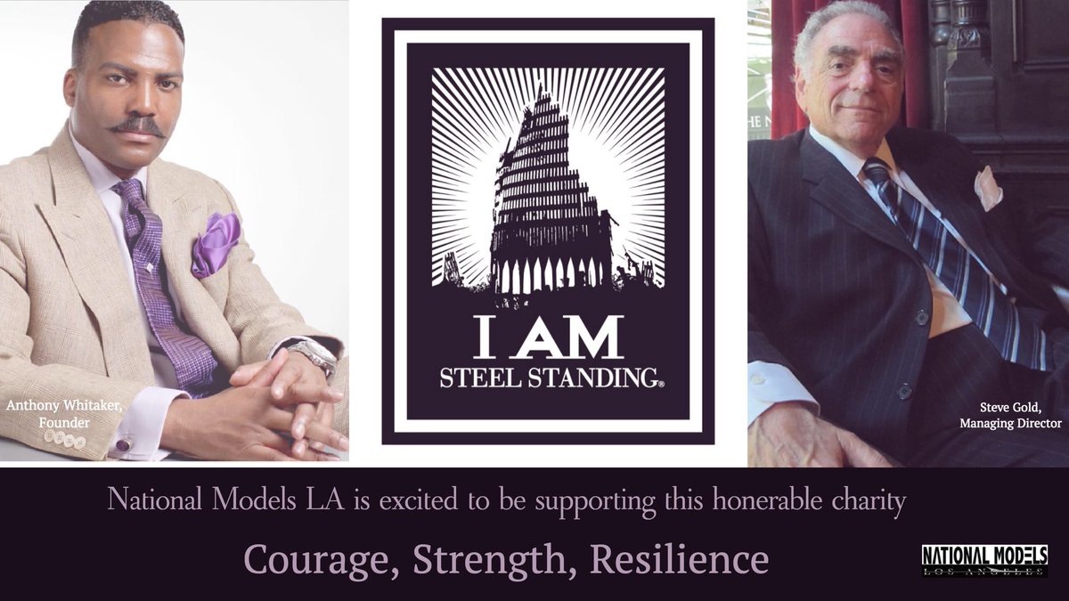 _NationalTalent's tweet photo. #NationalModelsLA supporting #charities #courage #strength resilience @_Steelstanding https://t.co/cfZ8zchBuX