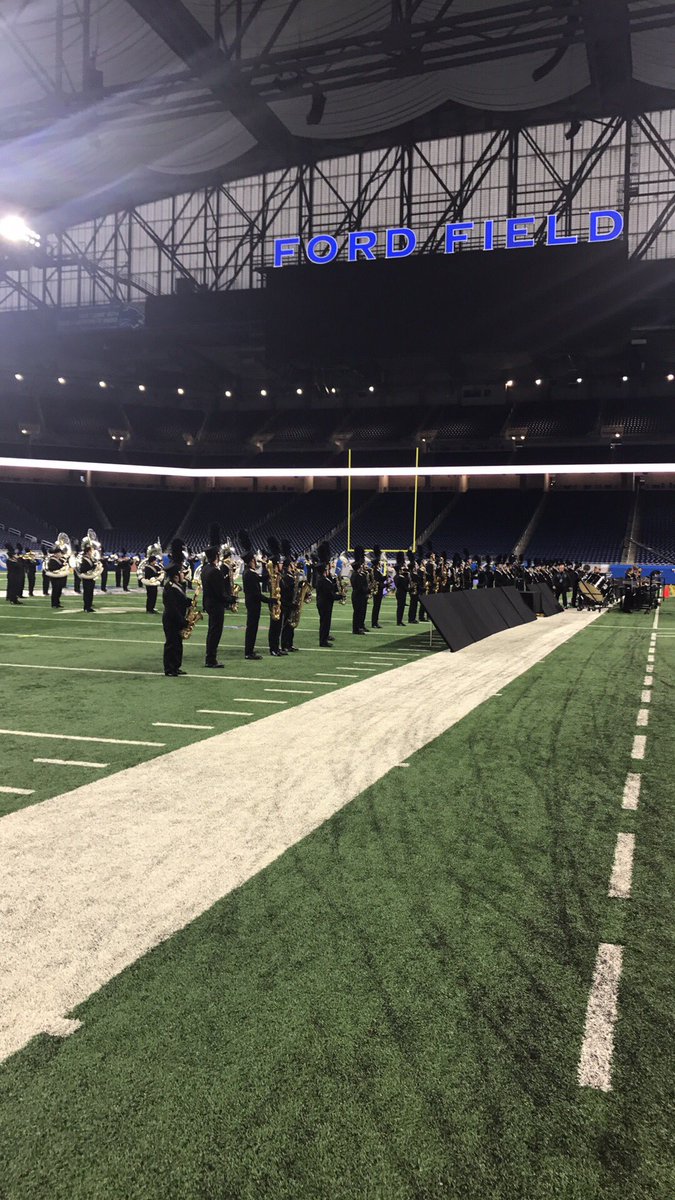fordfield's tweet photo. We’re hosting 48 high school bands from across the state as they contend at the 38th Michigan Competing Band Association Championship! 🎼 https://t.co/h8nhm9vhog