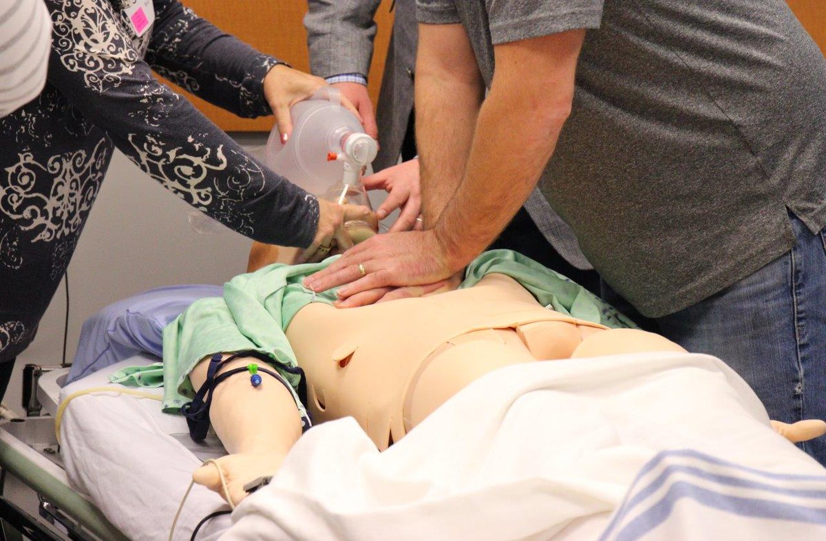 UBCNMP_unbc's tweet photo. Hands-on learning at this week's #MiniMedSchool including #intubation &amp; #CPR, with #ERdoctor Brydon Blacklaws &amp; #paramedic Jesse presenting https://t.co/TrpSa5YGhd