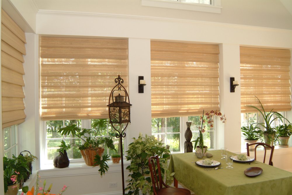 RockwoodShutter's tweet image. Woven wood shades with natural materials bring out the tranquil beauty of your home.