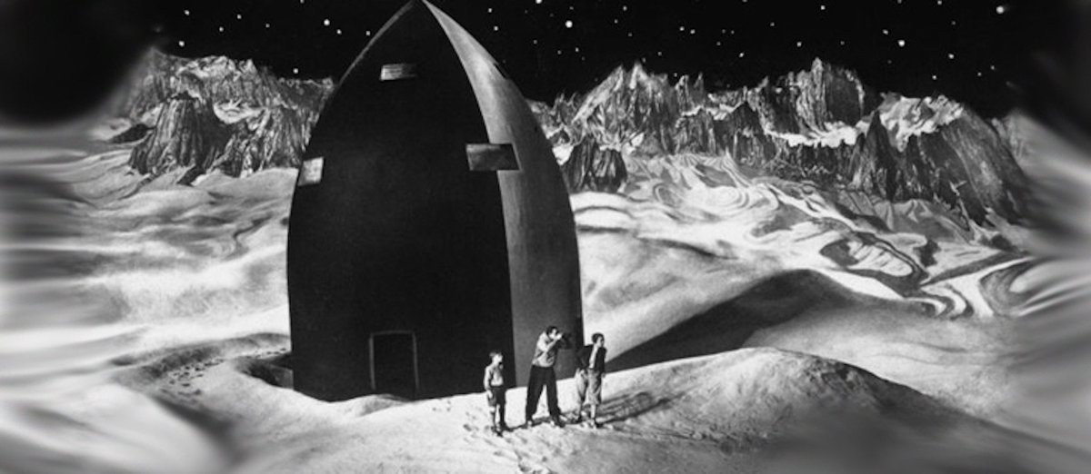 MrEwanMorrison's tweet photo. Fritz Langs 1929 film Woman in the Moon was popular w/ German scientists. The first successful V-2 rocket had the film's logo painted on it. https://t.co/bgd8Zxxj71