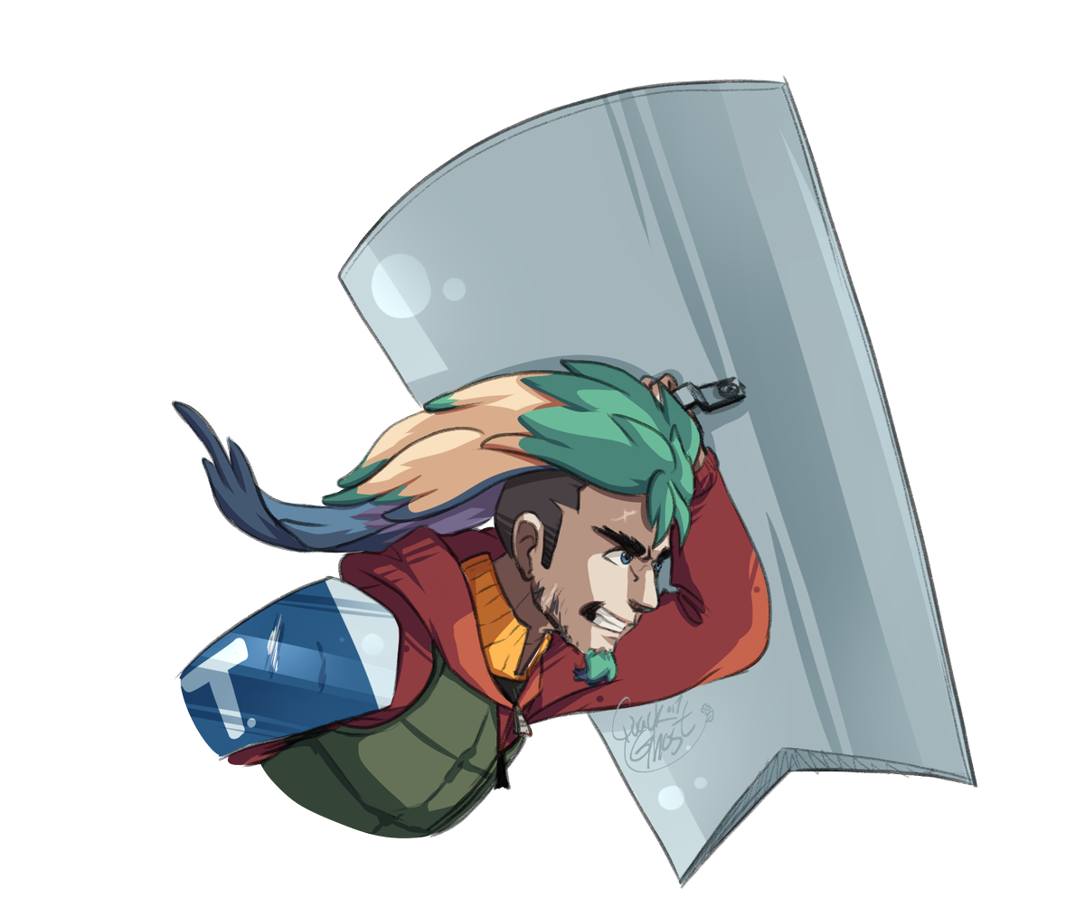 maewellswrites's tweet photo. It's the return of the parrot dude from D3 !! 
He still doesn't have a name 😂but damn, does that dude looks good! 😎
#digitalart #oc #dagods https://t.co/8L29qfBJ0m