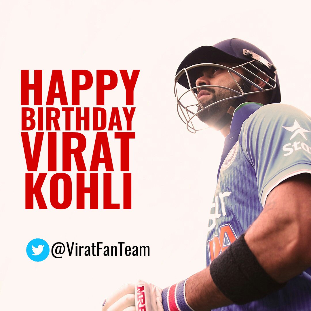 Happy bday Virat Kohli.. born to break d records.. aggressive+consistency = My thala Virat Kohli 