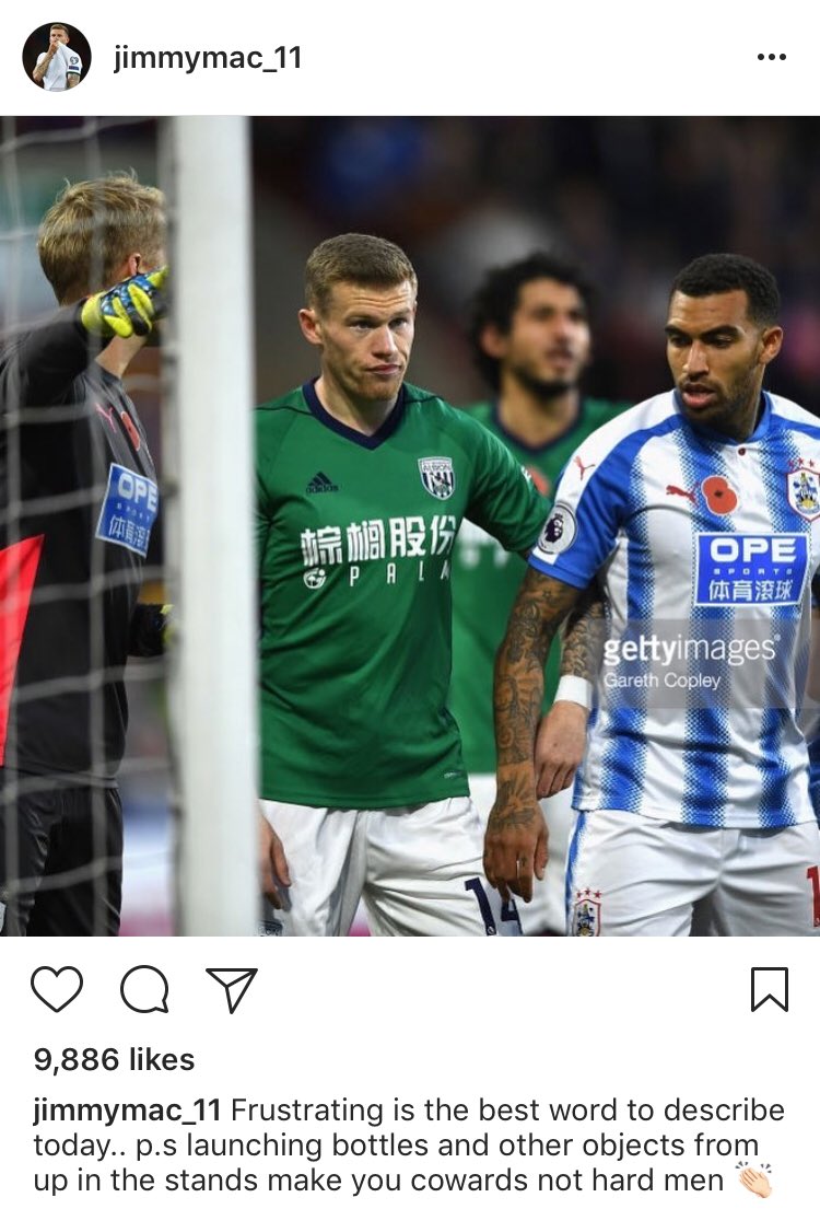Bigoted Brits chucked objects at James McClean today because he refuses to wear a poppy.