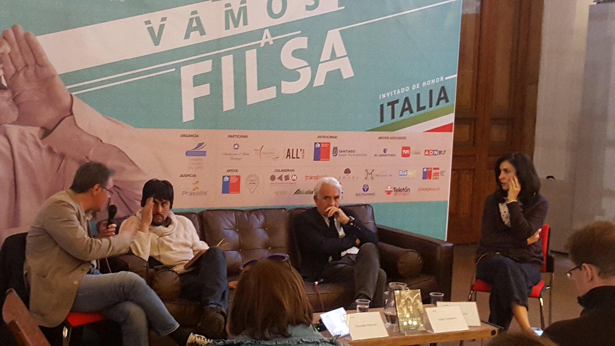 sicci73's tweet photo. @nadiaterranova e Gli Anni al Contrario con #Nocera e #Mascilli sugli anni '70 in Cile e in Italia. #FILSA 🇮🇹 https://t.co/fyZJqsOMAo