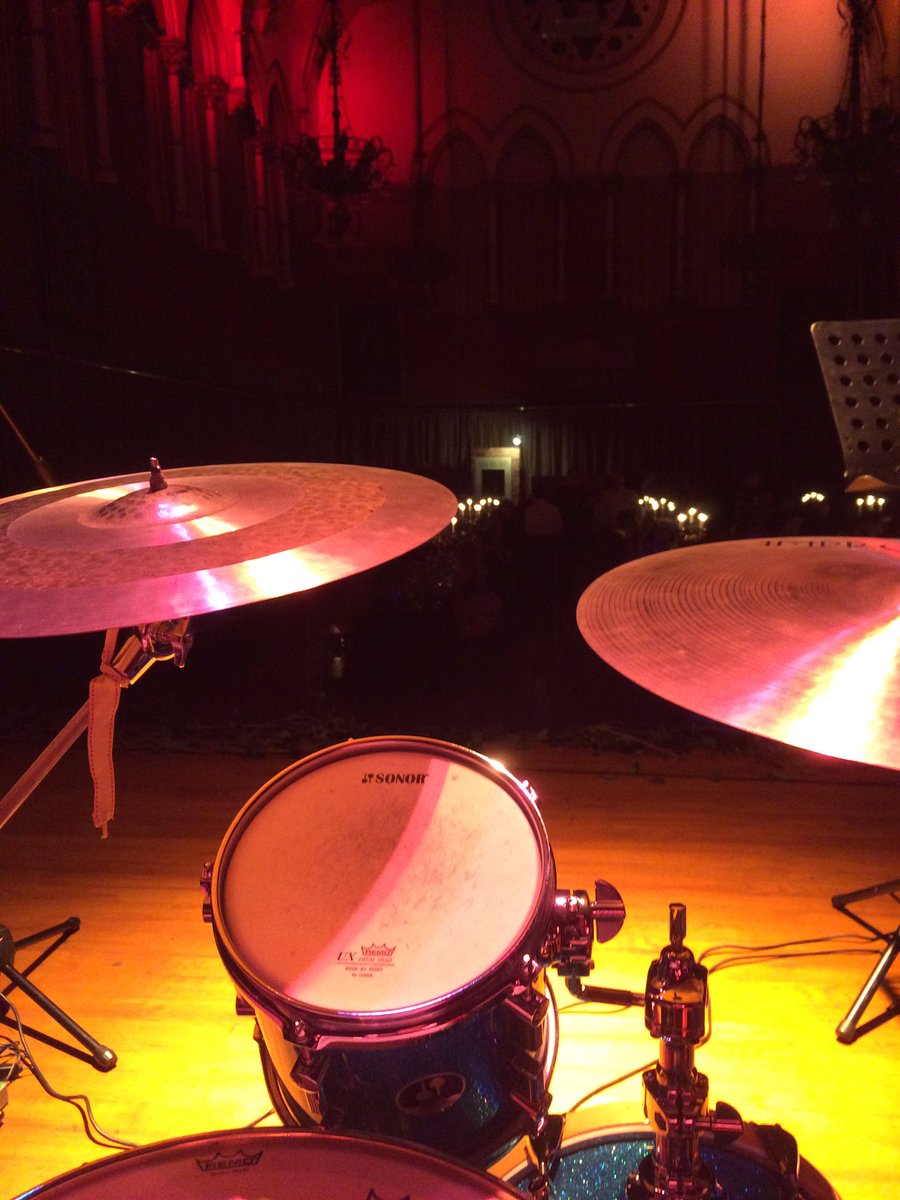 theDanielJLogan's tweet photo. Tonight's #viewfromthekit : Chester Town Hall #drums #livemusic https://t.co/JkFEGIeLln