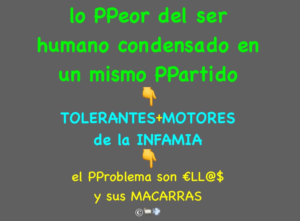 TabletFumigator's tweet photo. @MLCabezuelo Ell@s son el #PProblema, peor que una enfermedad crónica https://t.co/PqqgZ9FrSr