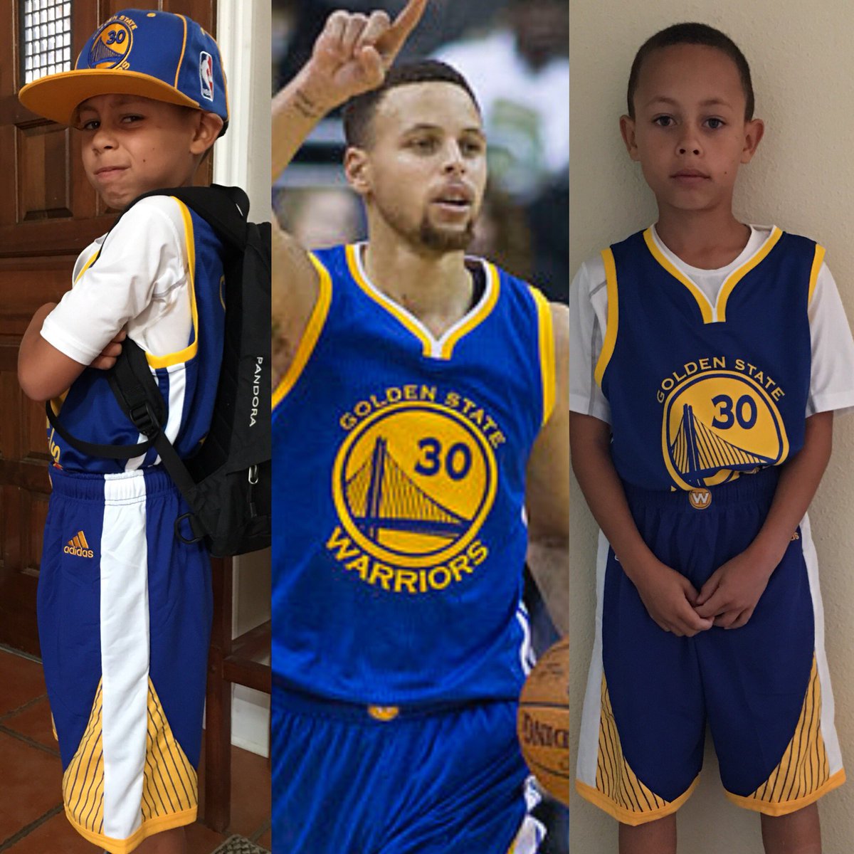 kbrooks_CO's tweet photo. CB headed out to see his favorite basketball player for the first time tonight. @StephenCurry30 #happybirthday #lilsteph https://t.co/5na9cbVxDW