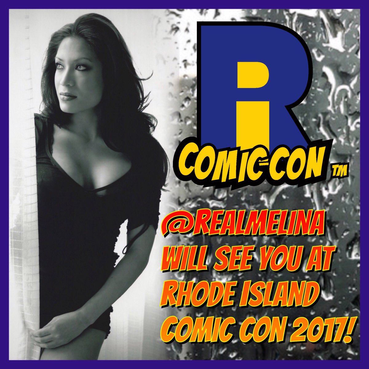 RealMelina's tweet photo. Aww Yeahh!

Next Weekend I'll be at
@ricomiccon 11/10-11/12! 
Can't wait to see everyone there!

#RICC2017 #RICC #RIComicCon #RIComicCon2017 https://t.co/iVrEzEXz3v