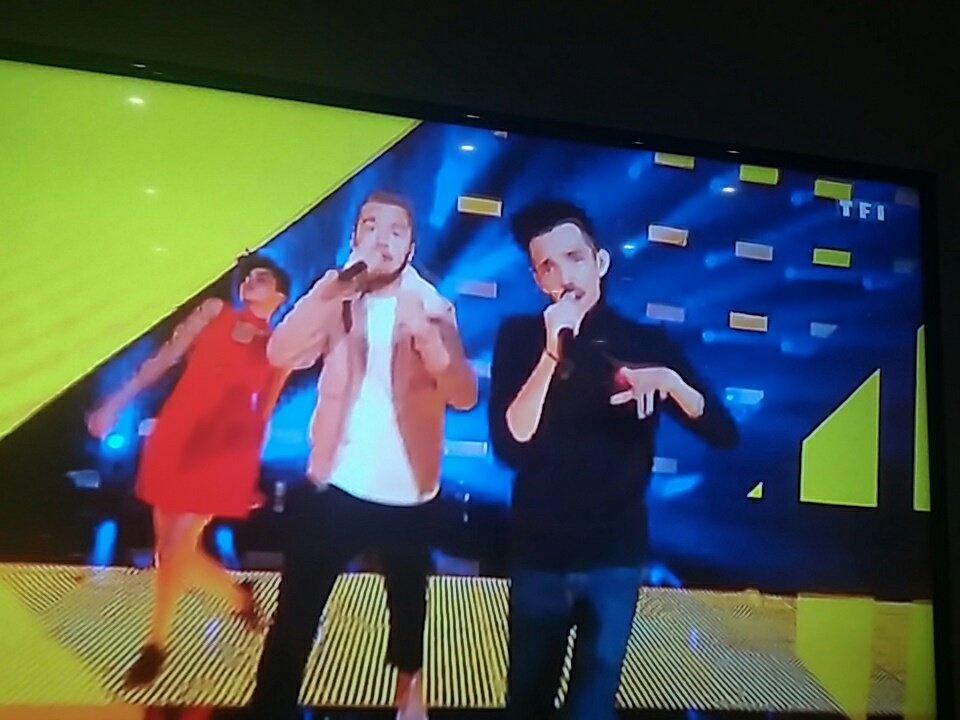 Thetwins2D's tweet photo. @bigfloetoli "on aurais du y aller"👏❤ #NMA2017 https://t.co/zbOFh37o63