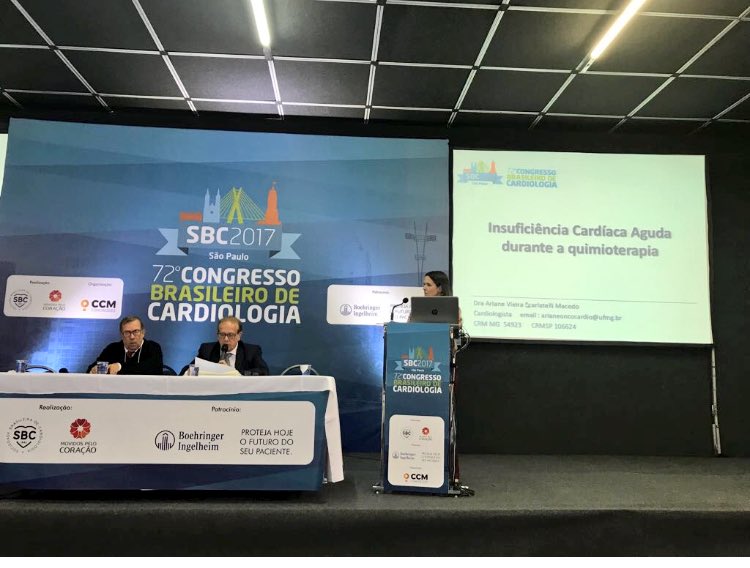 md_arianemacedo's tweet photo. Acute heart failure during chemoterapy ! Challenge situations during chemo !Cardio-oncology session during @sbc_cientifico #SBC2017 https://t.co/OfQiKP84V1