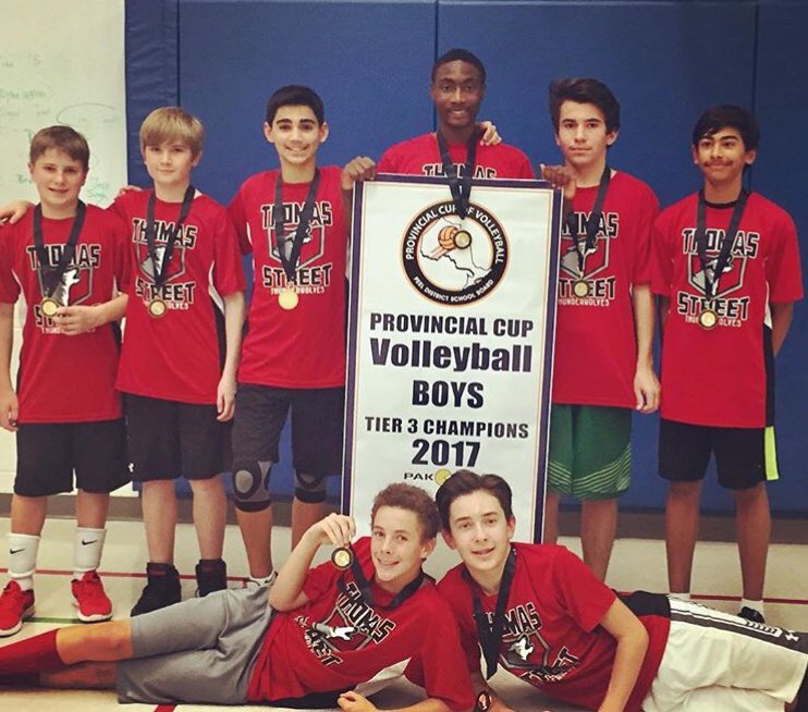 TSMSWolfpack's tweet photo. Proud of our Sr. Volleyball teams at the #PROCUP2017 - Girls finished 3rd Tier 2 &amp; Boys finished 1st in Tier 3 @PeelSchools @hpe4pdsb https://t.co/gKt7GJonFS