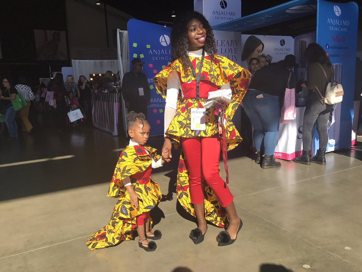 How adorable are these two beauties in their gorgeous custom matching outfits?! kryscorvette.com #StyleconOC