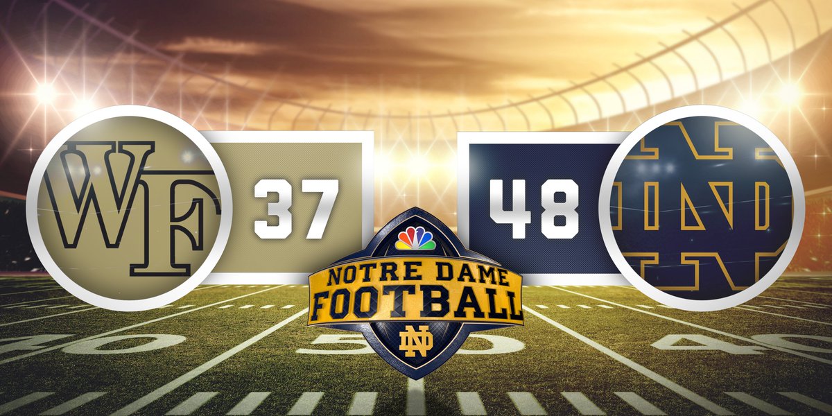 NBCSports's tweet photo. The final in South Bend! โ๏ธ
#WakevsND https://t.co/hTISMSRCoM