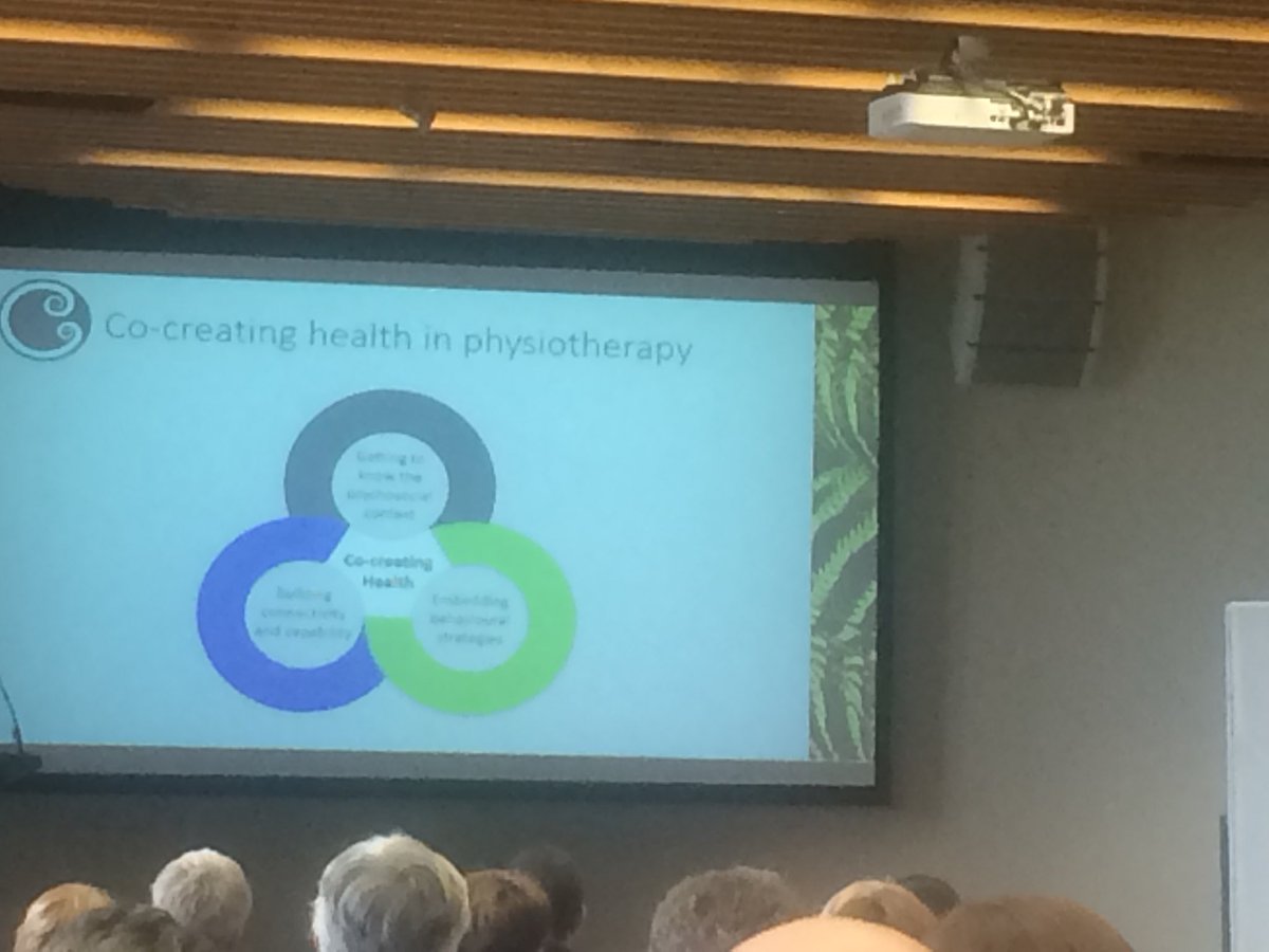 Co-creating health and wellbeing in Physiotherapy, #sps17, excellent talk by <a href="/nickayes4/">Nicola Kayes</a> <a href="/AUThealthrehab/">HRRI</a> @katmcphe <a href="/painotago/">Pain Research Otago</a> <a href="/OtagoCHARR/">CHARR Otago</a>