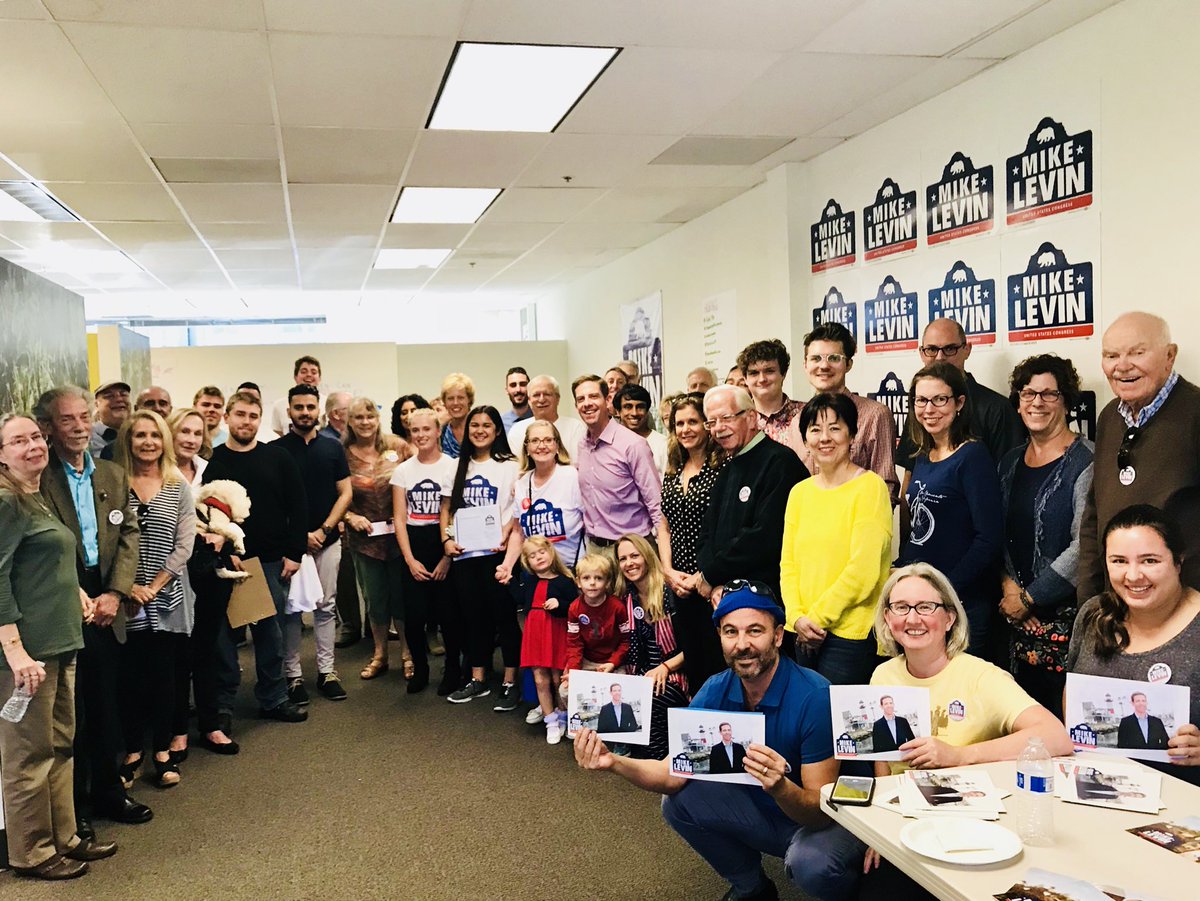 MikeLevin's tweet photo. Huge thanks to all for coming to our new office in Orange County today! If you would like to volunteer, visit https://t.co/v7psHGpgKe. https://t.co/Vj3CbCMlzG
