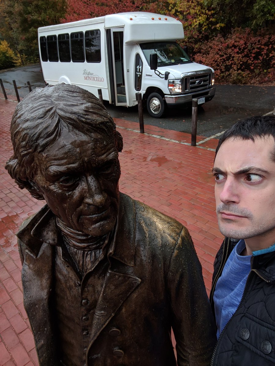 GiladSkolnick's tweet photo. #tjselfie highly recommended! Finally made it here all the way from Massachusetts @TJMonticello https://t.co/rp1xZwbOg5