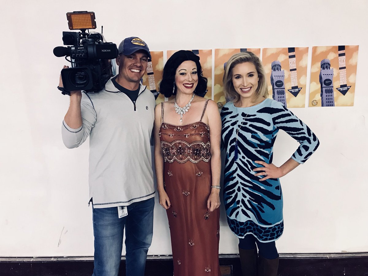 StephWoodsNews's tweet photo. Check out Heather Massie as #HedyLamarr at @CharmCityFringe & her interview on @FOXBaltimore! #DramaticCool filter seemed appropriate 😎 https://t.co/d5SaljOvGm