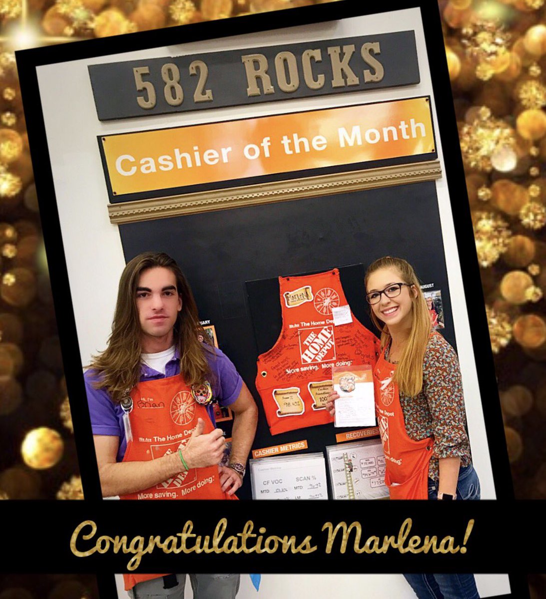 MyDepotRocks's tweet photo. Congratulations cashier Marlena on being the cashier of the month!⭐️
You are AWESOME!! 💥
#FrontEndRocks #YouRock #weloveourcashiers https://t.co/60uea0vMdA