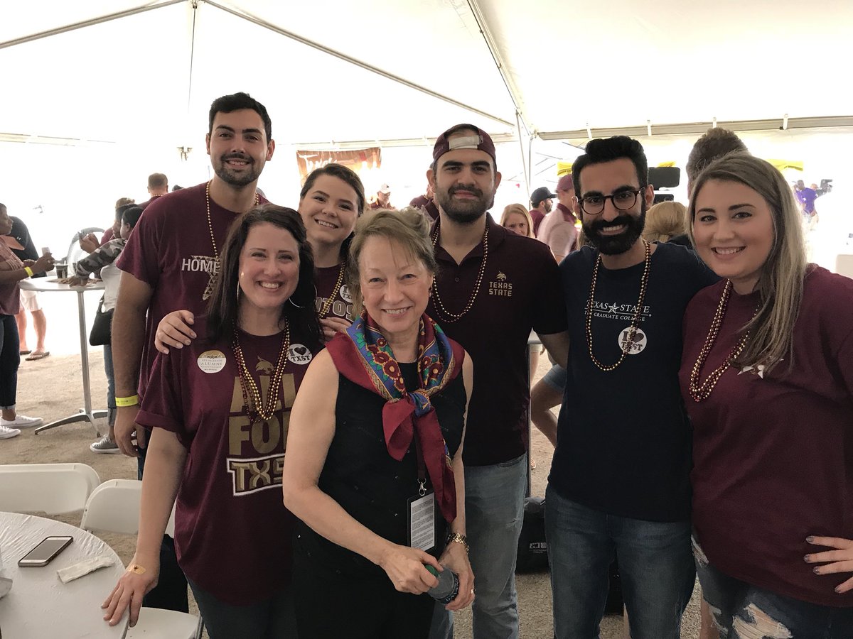 enesakbuga's tweet photo. It was great meeting you @TXSTPresident today at the pre-game tailgate for celebrating #txstHC with @TxStateAlumni!!
#txst @txst https://t.co/xoSgIJYw20