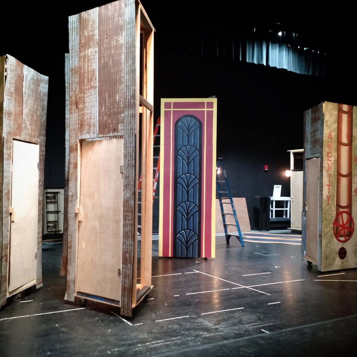 SHHSTheatre's tweet photo. You really want to see this...this week...Nov 9-11@7...Everything about it is unique & fun.Make plans now #urinetown #periaktoi #setpreview https://t.co/pMNMhWoo1F