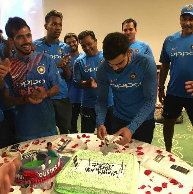 Happy birthday indian captain Virat Kohli by                                  . 