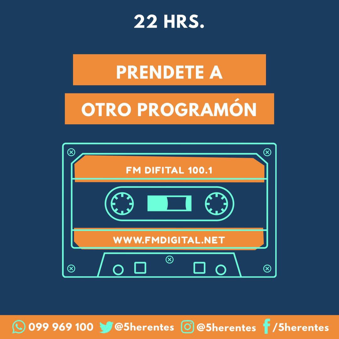 5herentes's tweet photo. 🚨 Dale que arrancamos‼️
Estamos en vivo por 📻 Fm Digital 100.1 y https://t.co/M1kW5mRi3s 💻 https://t.co/0kly0KWLkl