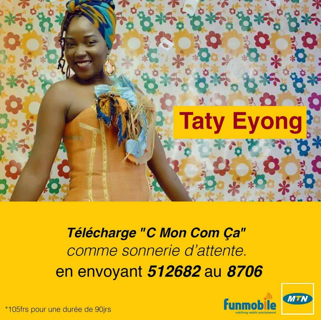 Funmobile_CMR's tweet photo. Its your Girl #TATYEYONG .Download her hit track on MTN ZIK.
 #CMONCOMCA #MTN #MTNZIK #TRACEAFRICA #237 #KAMERHIT #URBANHIT #CAMEROON https://t.co/mWjKrsIlmm