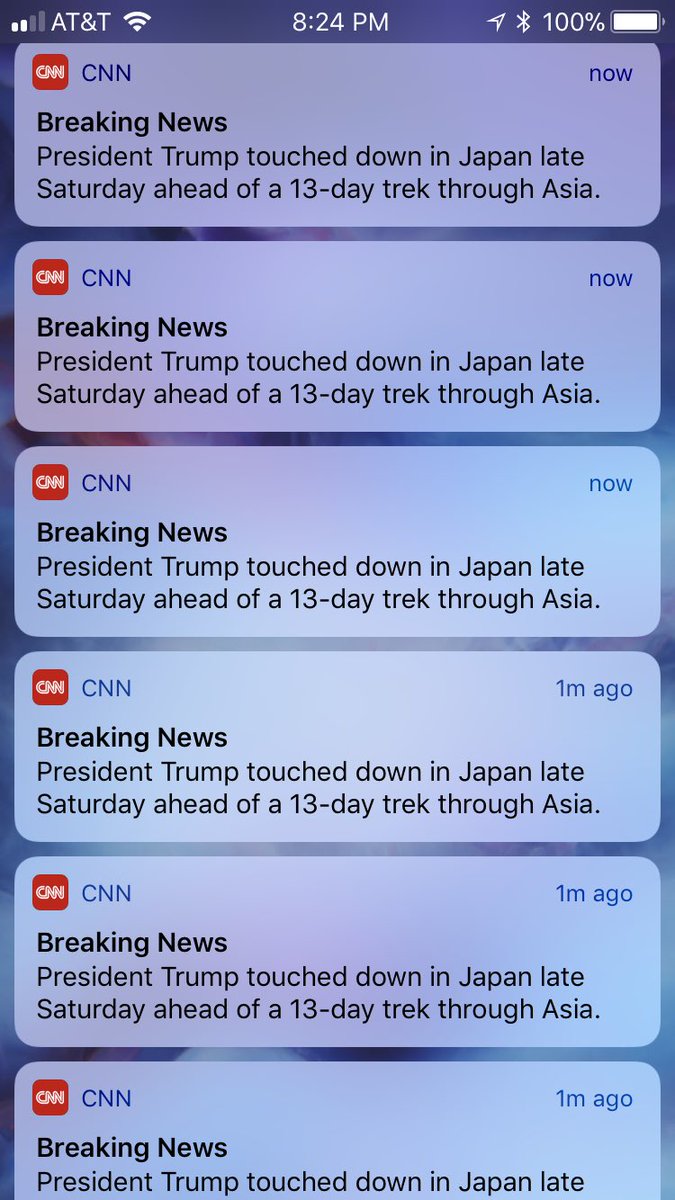 jasman777's tweet image. Only thing as bad as #FakeNews ? When @CNN goes out of their way to send SIX push notifications for same story. #NotificationsOff
