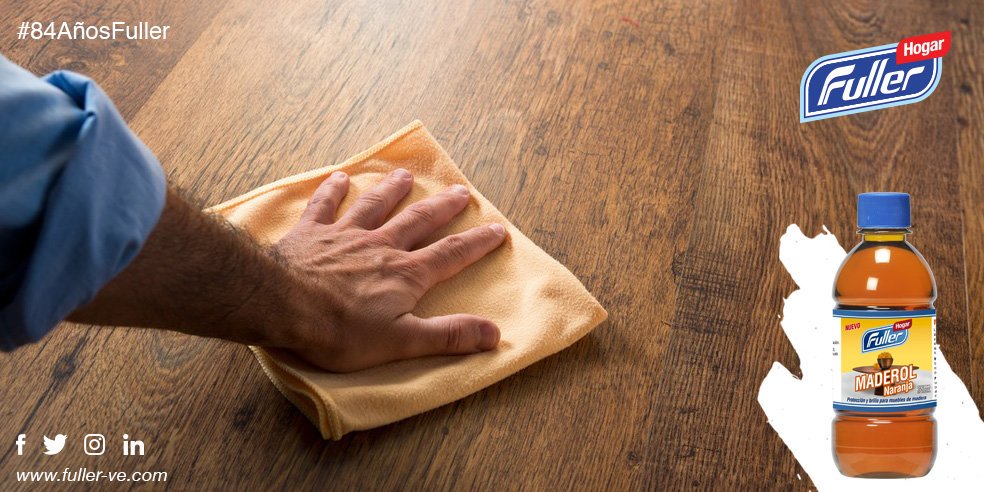 Fuller_ve's tweet photo. #Madera más brillante y protegida con #Maderol, un producto diseñado exclusivamente para su cuidado y protección. #84AñosFuller #Fuller https://t.co/B6l8WF31n8