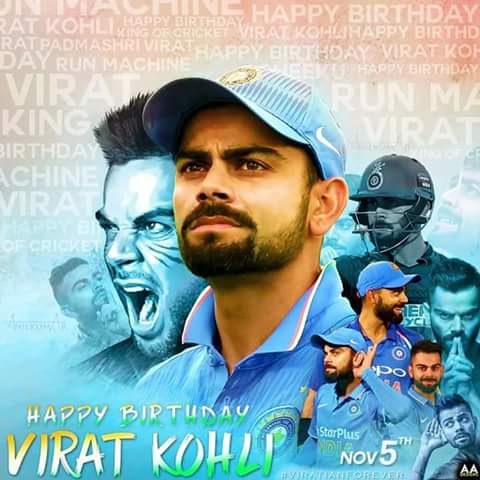Happy birthday Virat Kohli     Have a successful life  