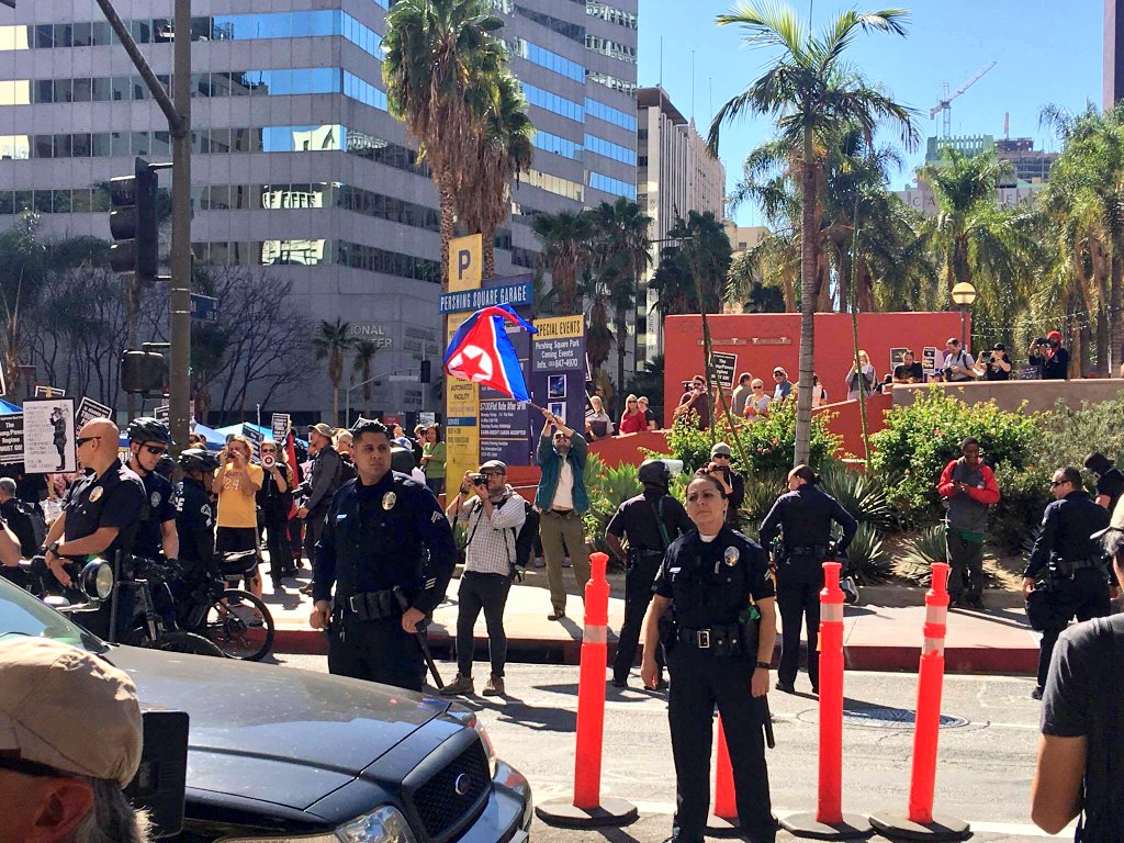 Mike Coudrey On Twitter Another Pic Of North Korean Flag Waving Antifa Member In Dtla Today These Communists Are Taitors To This Country