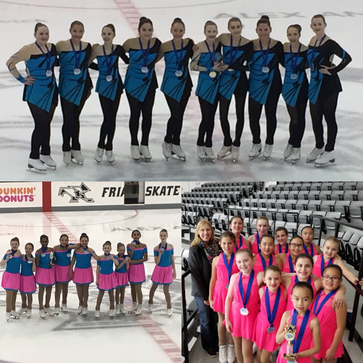 TheRinx's tweet photo. Congratulations to Team Rinx on three first place wins this weekend! Great job everyone! 🥇🥇🥇 #therinx #synchro https://t.co/dcQNcqMfB2