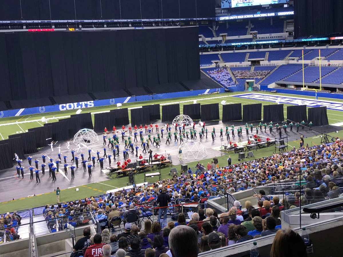 RichArkanoff's tweet photo. Incredible performance by CGHS Band @ ISSMA State Finals! #CGE3 @atCenterGrove https://t.co/dXoN4YpBao