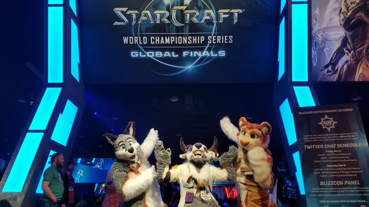 RygarTiger's tweet photo. Stopped by the #WCS area at #BlizzCon with @Lockfordfox and @Pandaroohoo.

📷 by @Xivir_sergal https://t.co/qnVFucqJlV