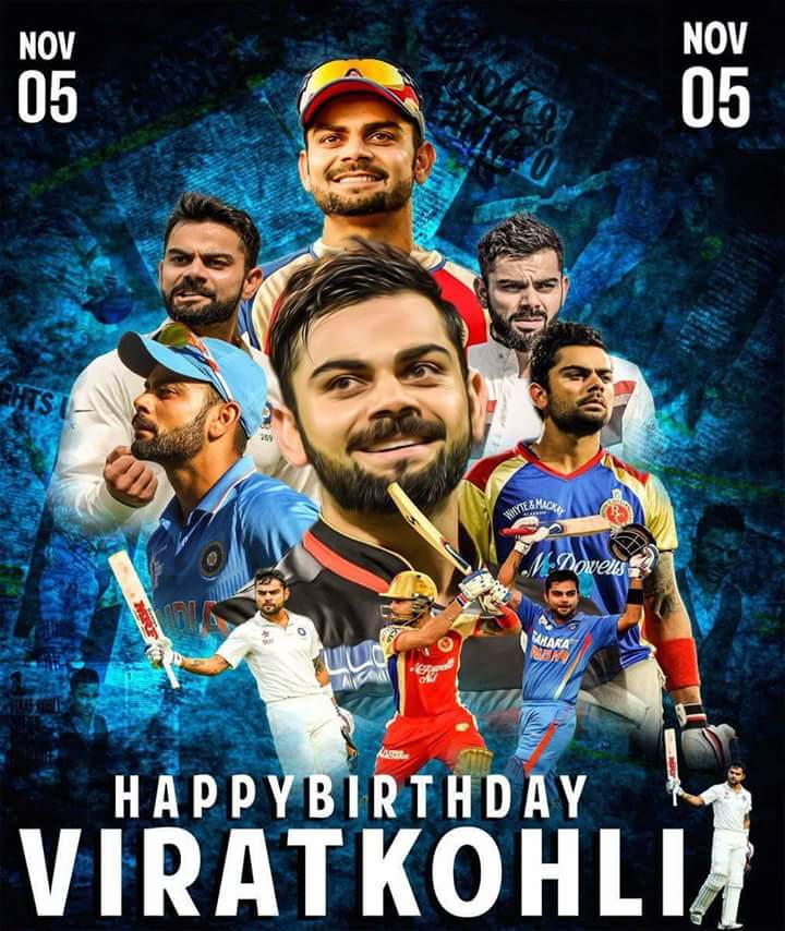 Happy birthday to Virat Kohli    