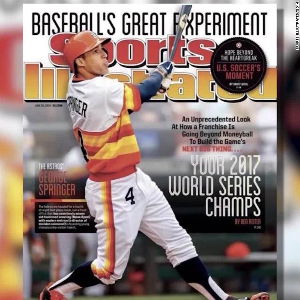 CNN's tweet photo. This Sports Illustrated cover from 2014 predicted the Astros' World Series win https://t.co/MU4SlGqFDk https://t.co/AJHKOQ7Jhj