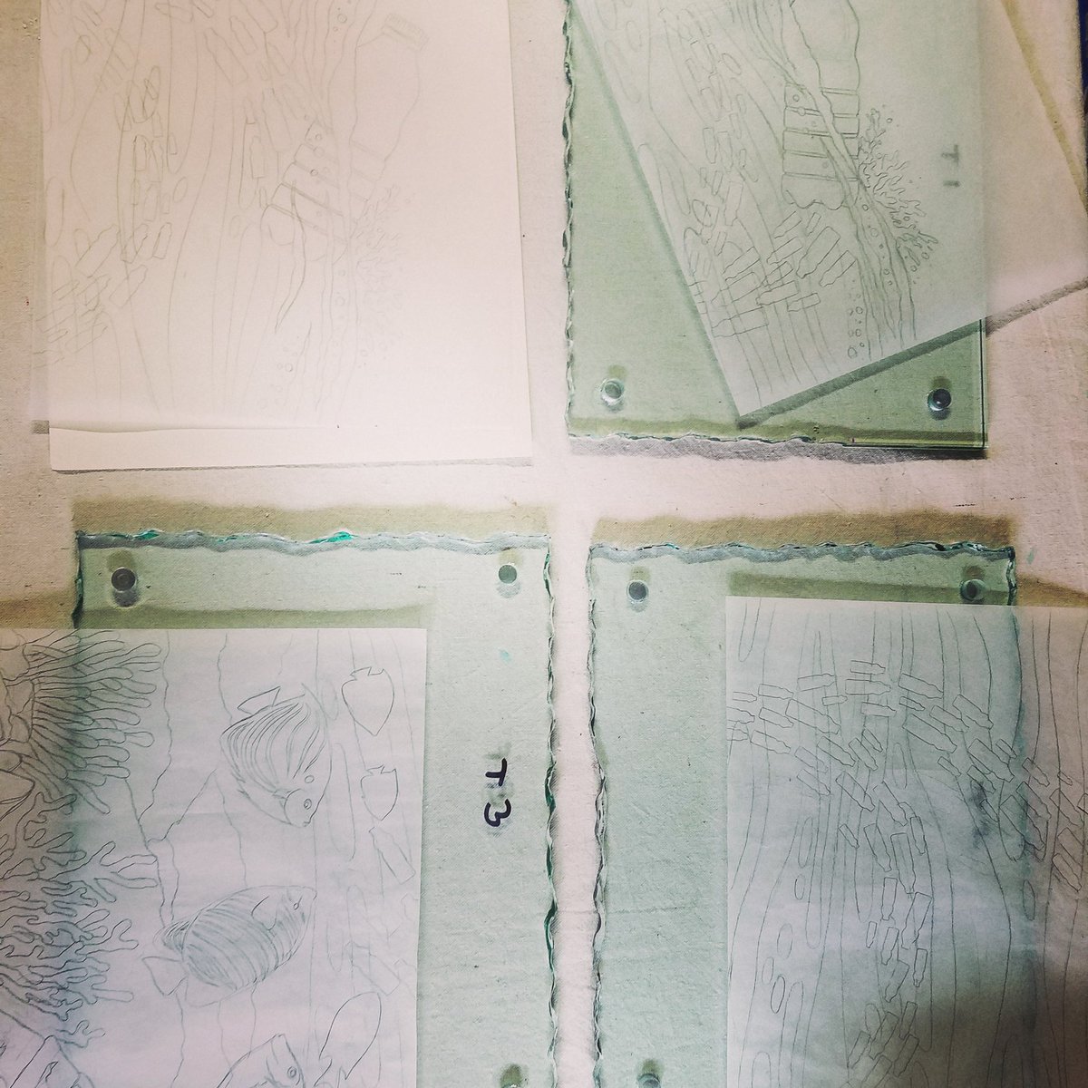 DesignstheLimit's tweet photo. Sneak Peek at our next #protestartwork inspired by plastics in the oceans! @TheOceanCleanup https://t.co/yHEbG9CsC5