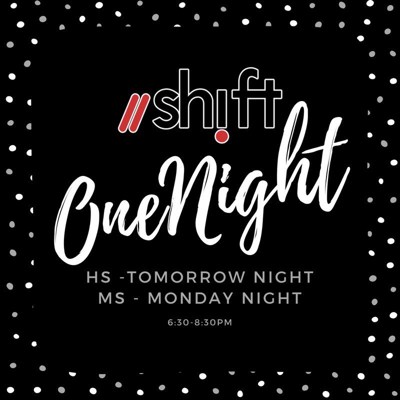 ShiftStudents's tweet photo. We’re so excited about this OneNight. LARGER THAN LIFE is the theme and we have games that will blow you away! #ShiftStudents https://t.co/f8ndSy8ah3